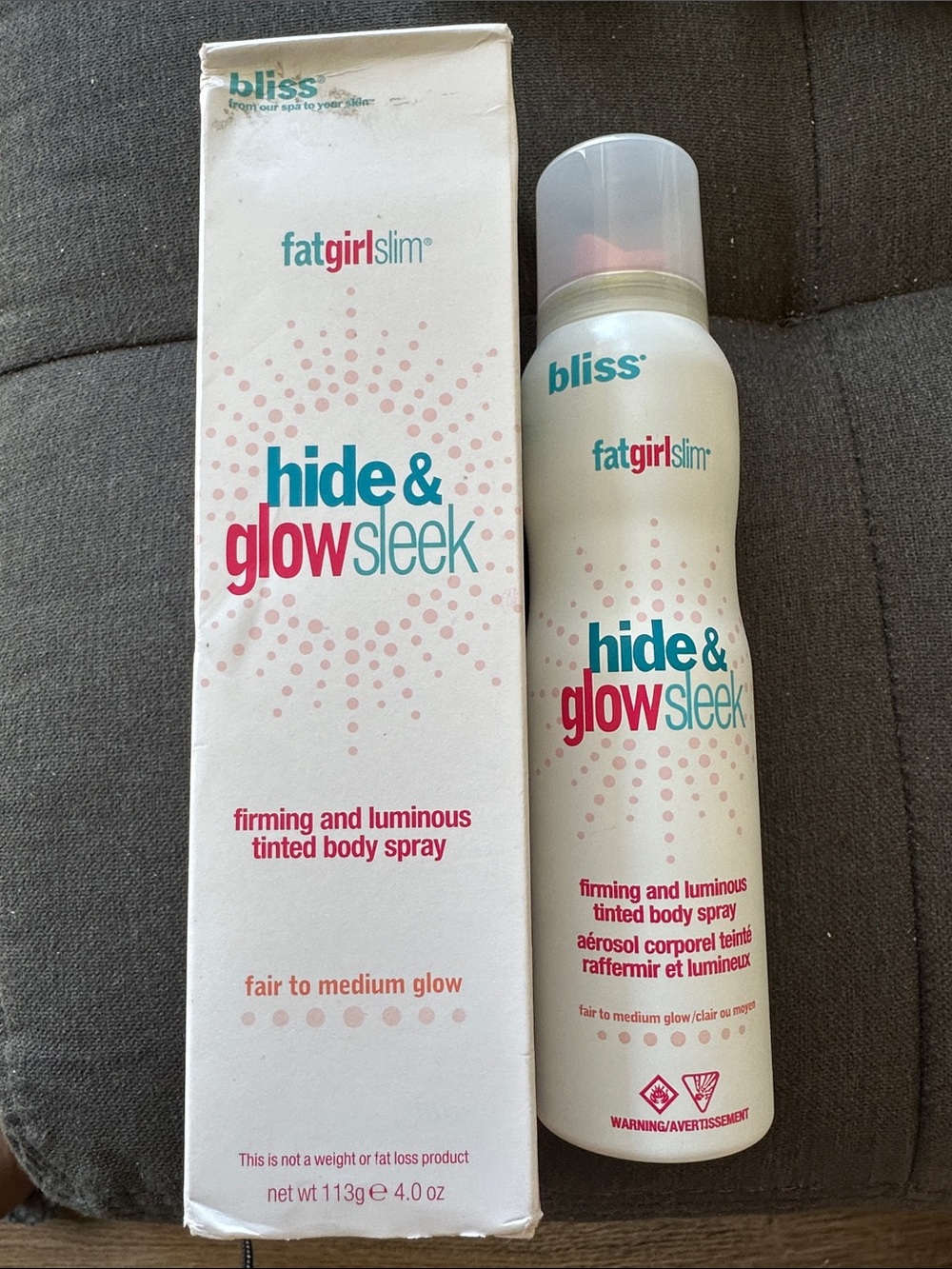 NEW Bliss FatGirlslim Hide and Glow Seek in fair to medium glow full size